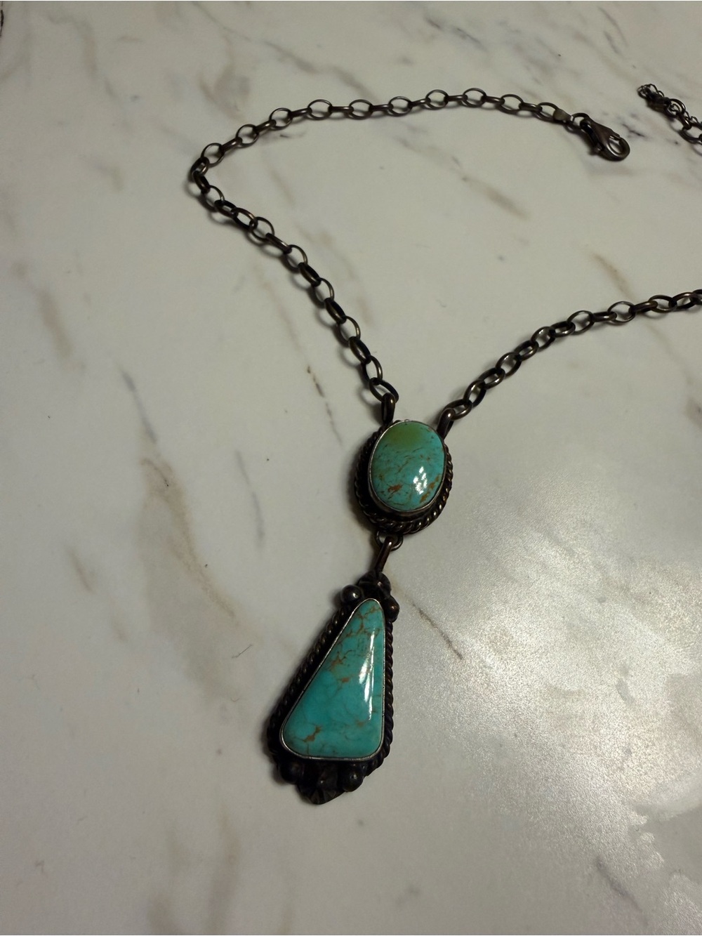 Offers welcome Calli Co Silver authentic Turquoise Necklace Pendant Western